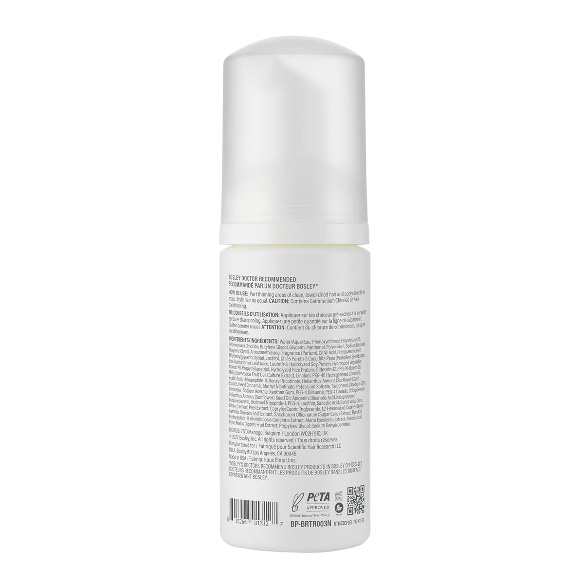 BosleyMD closeup of foam dispenser nozzle for precise, easy application