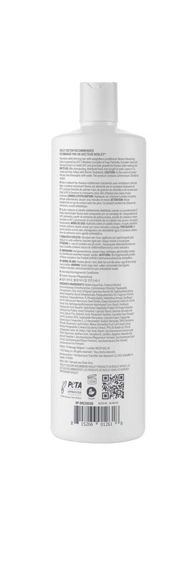 BosleyMD BosRevive bottle on bathroom shelf suggesting salon-quality routine
