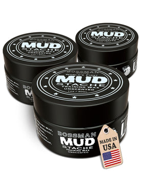 Bossman front tin showing label and unscented styling benefit