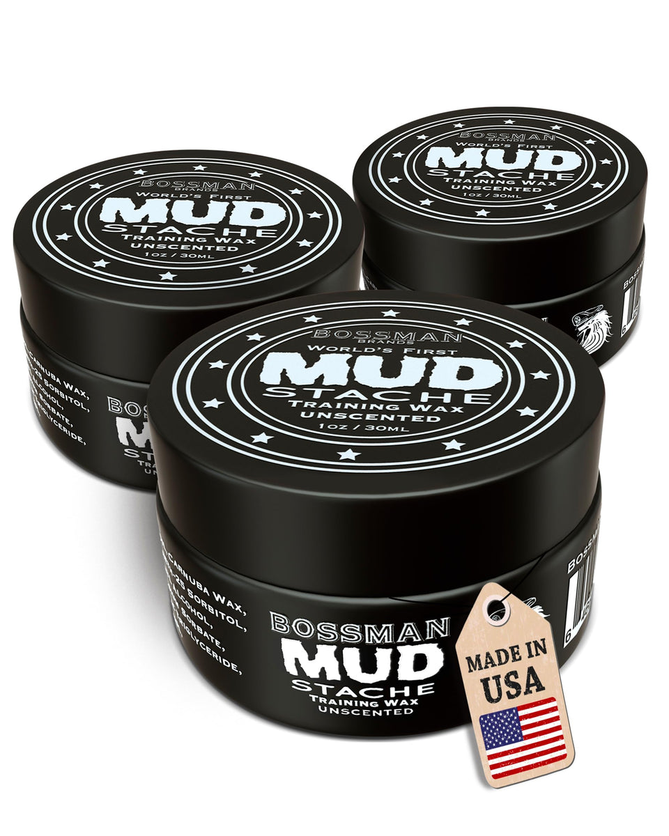 Bossman front tin showing label and unscented styling benefit