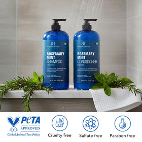 Botanic Hearth conditioner applied to hair ends for improved manageability