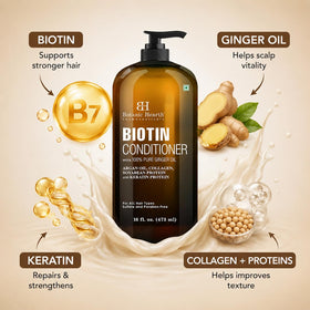 Botanic Hearth conditioner being applied in shower for detangling