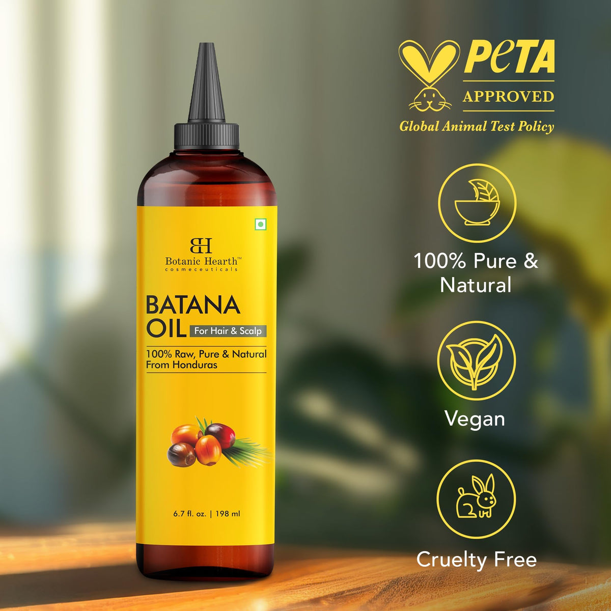 Botanic Hearth applied to scalp during massage to promote even distribution and nourishment