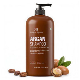 Botanic Hearth front bottle showing product and clean benefit