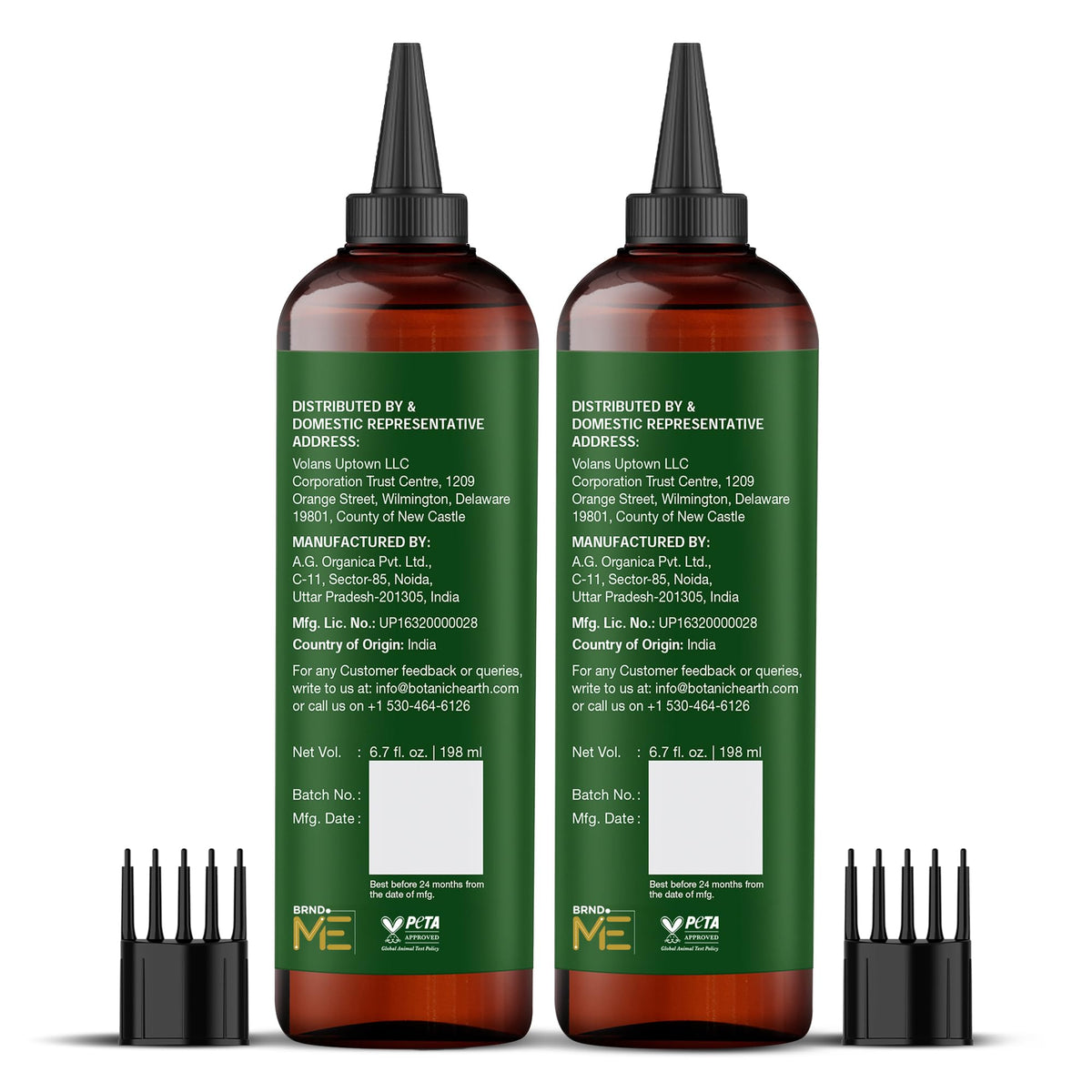 Botanic Hearth oil bottle on bathroom shelf showing daily routine use