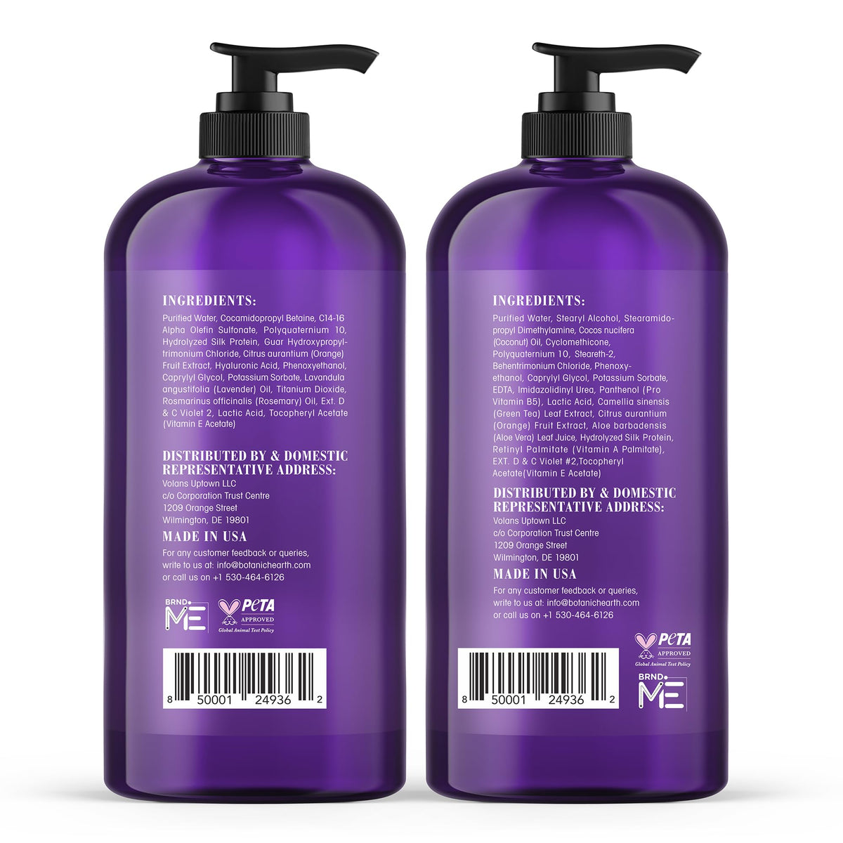 Botanic Hearth before and after blonde hair demonstrating improved cool tones benefit