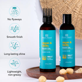 Botanic Hearth before and after split ends visual improving hair appearance