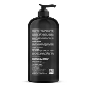 Botanic Hearth label and pump detail highlighting active ingredients