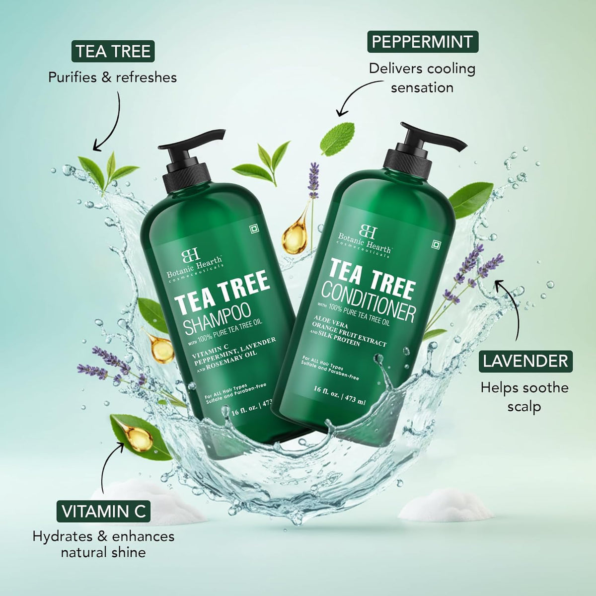 Botanic Hearth conditioner creamy texture illustrating hydration and detangling benefits