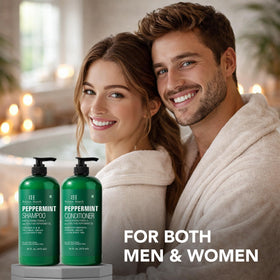 Botanic Hearth conditioner pour from bottle to hair demonstrating smooth detangling benefit