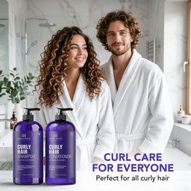 Botanic Hearth curly hair before and after using set for definition
