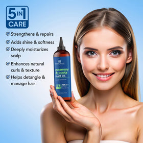 Botanic Hearth dropper applying oil to scalp for precise targeted nourishment