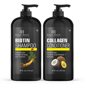 Botanic Hearth front packaging bottle set showing both 16 fl oz containers and brand benefit