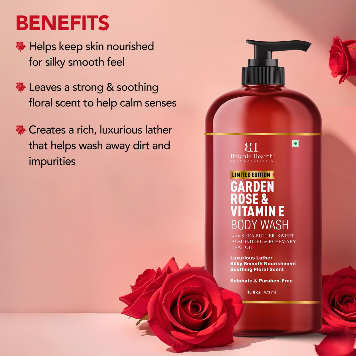 Botanic Hearth creamy foam texture on hand demonstrating rich lather and gentle cleansing