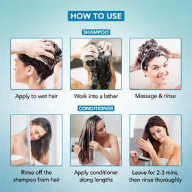 Botanic Hearth before and after hair lifestyle shot showing improved volume
