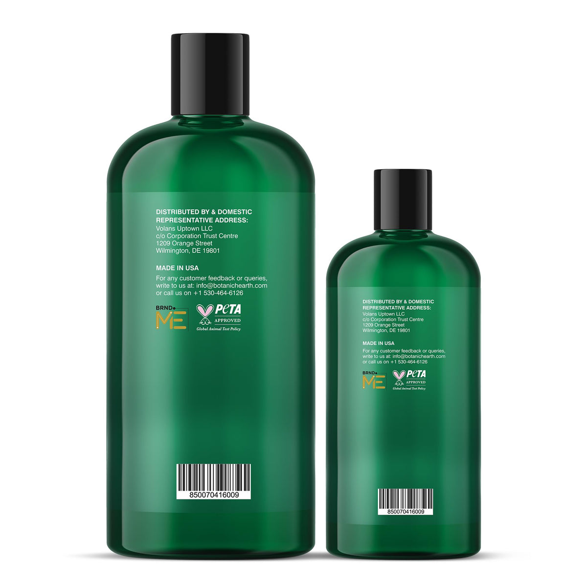Botanic Hearth before and after hair texture showing smoother results
