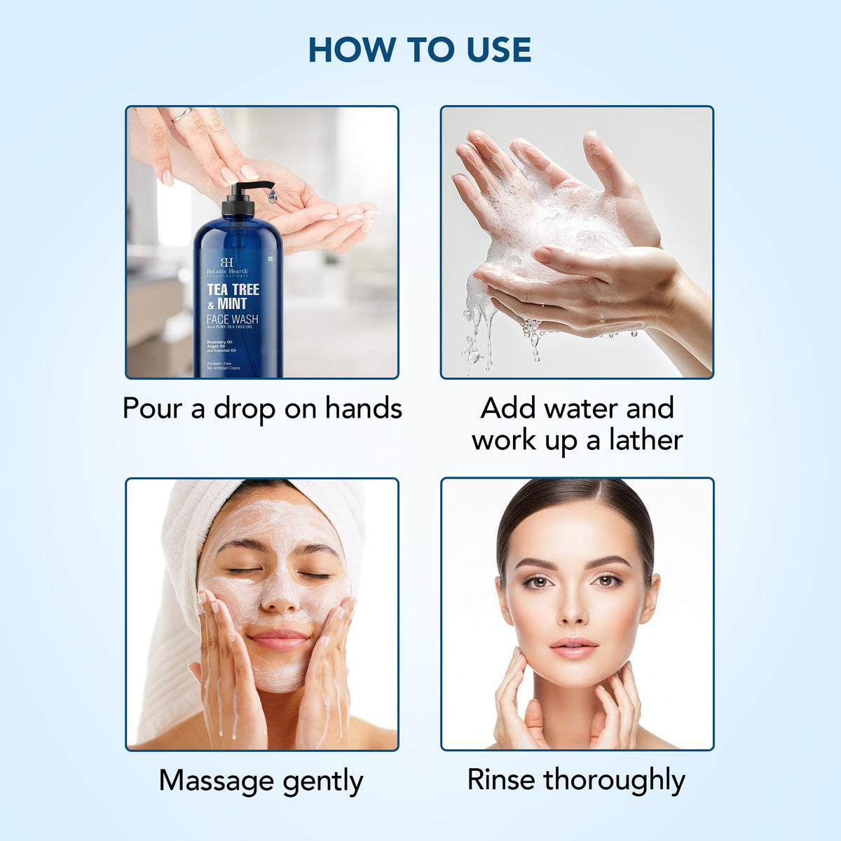 Botanic Hearth used during bathroom skincare routine for daily refreshment