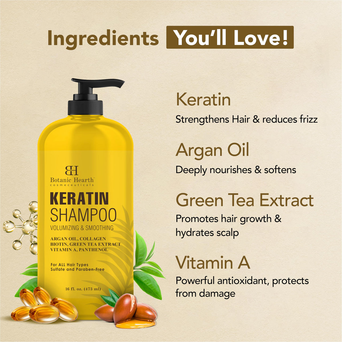 Botanic Hearth bottle on bathroom shelf suggesting daily routine ease