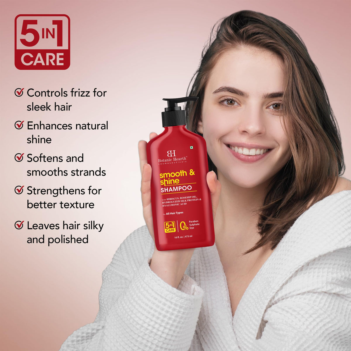 Botanic Hearth label close-up showing sulfate-free and key ingredients