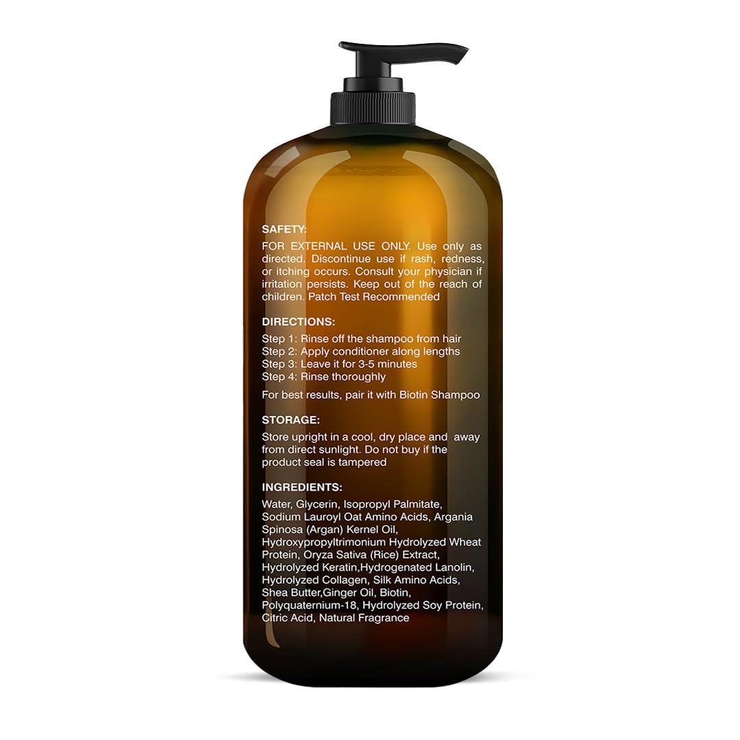 Botanic Hearth label close-up highlighting biotin and keratin benefits