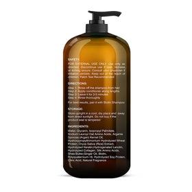 Botanic Hearth label close-up highlighting biotin and keratin benefits