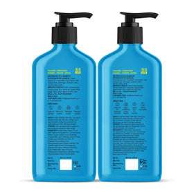 Botanic Hearth label close-up showing key features and sulfate-free benefit