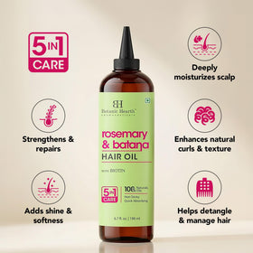 Botanic Hearth nozzle and comb applicator close-up for precise, mess-free hair oil application