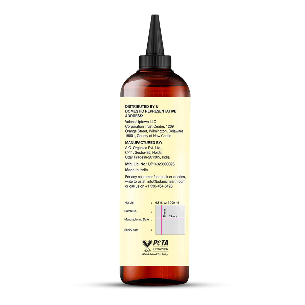 Botanic Hearth nozzle and comb applicator for precise, mess-free application