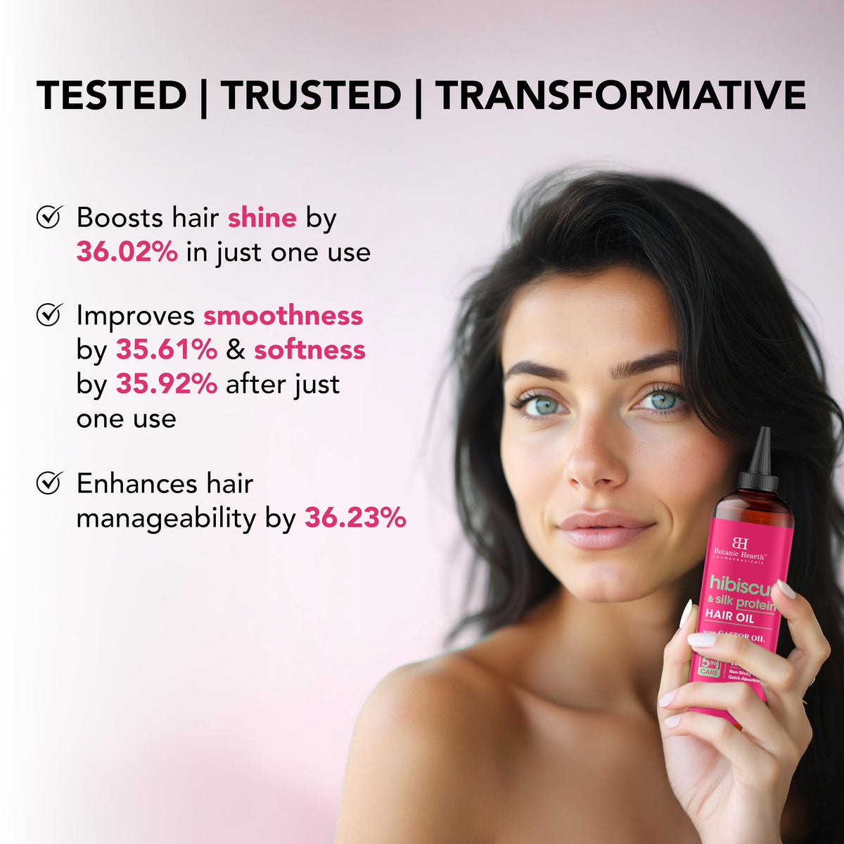 Botanic Hearth oil close-up texture highlighting lightweight, non-greasy absorbency