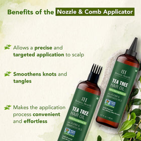 Botanic Hearth drops applied to scalp illustrating targeted itch relief
