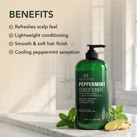 Botanic Hearth conditioner texture on palm demonstrating creamy, lightweight feel