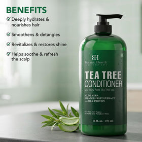 Botanic Hearth conditioner texture pouring to show creamy, lightweight hydration