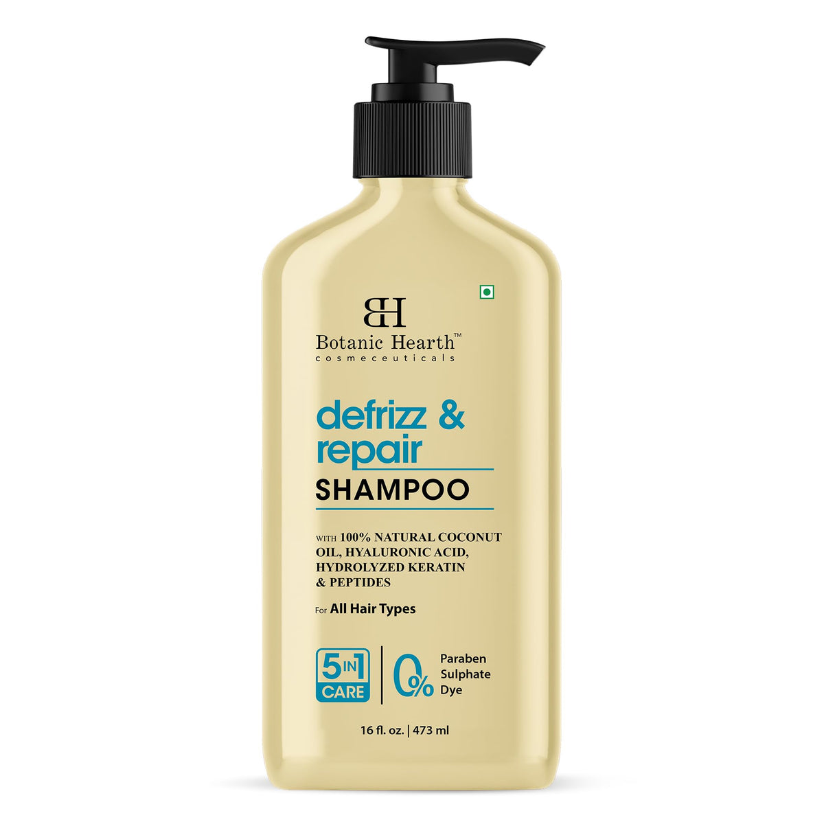 Botanic Hearth pump dispensing creamy shampoo texture for easy use