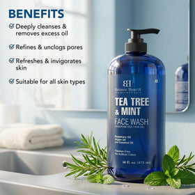 Botanic Hearth pump top dispensing cleanser for easy, mess-free use