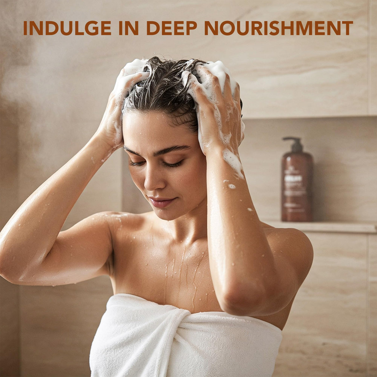 Botanic Hearth shampoo lather texture close-up for gentle cleansing benefit