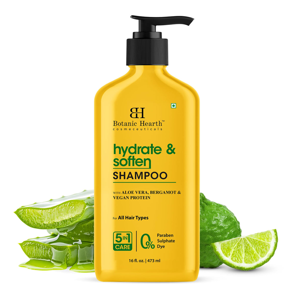 Botanic Hearth bottle front view showing product and neat packaging benefit hydration