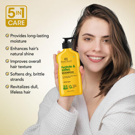 Botanic Hearth bottle in shower environment showing easy everyday use benefit
