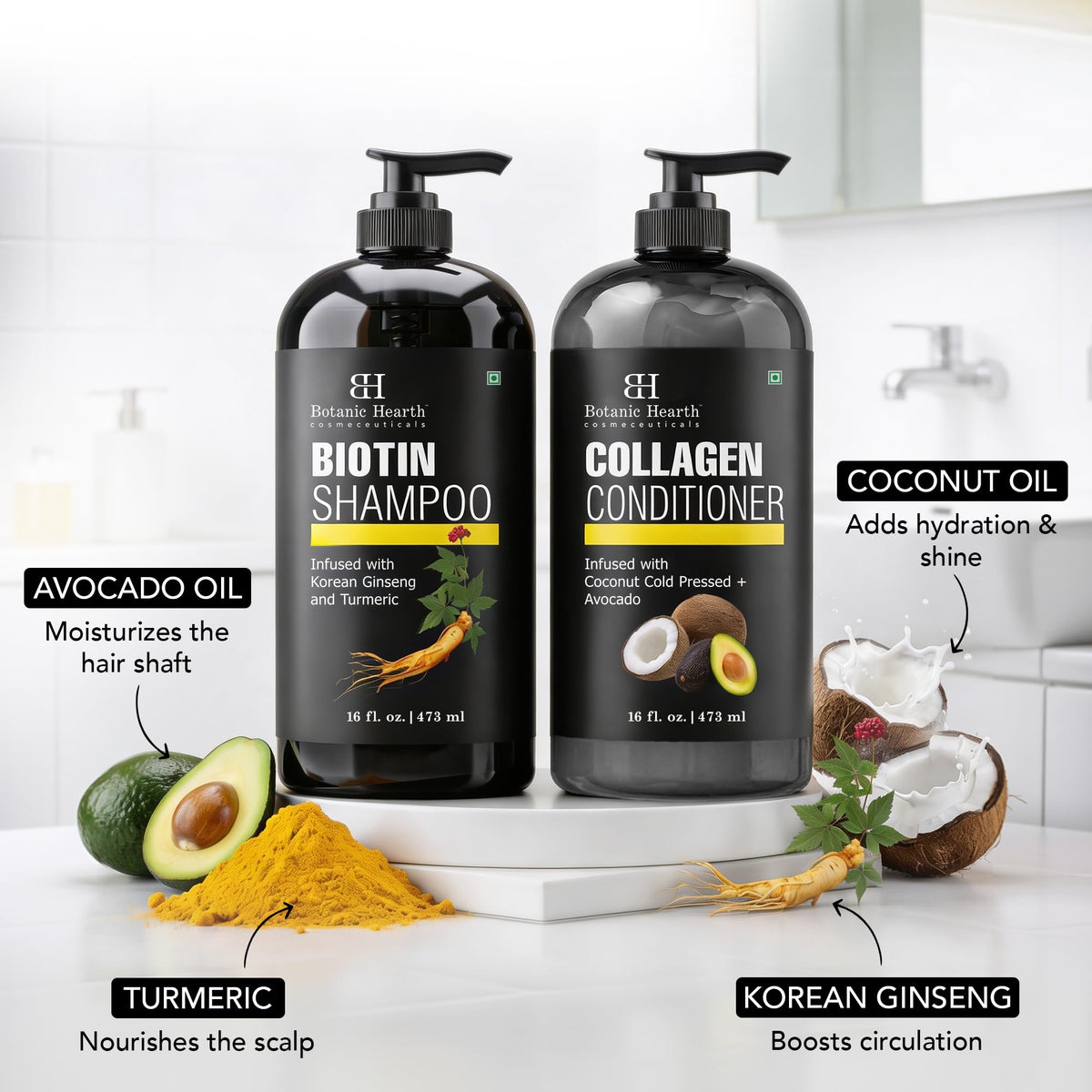 Botanic Hearth shampoo texture lather demonstrating gentle foam and effective cleanse