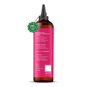 Botanic Hearth bottle in hand illustrating 6.7 fl oz size and travel-friendly scale