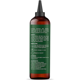 Botanic Hearth bottle in hand indicating 6.7 fl oz size and travel-friendly benefit