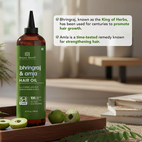 Botanic Hearth finished hairstyle showing shine and manageability from lightweight oil styling