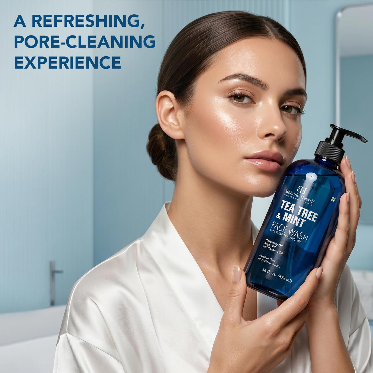 Botanic Hearth gel texture close-up demonstrating hydrating, non-stripping feel