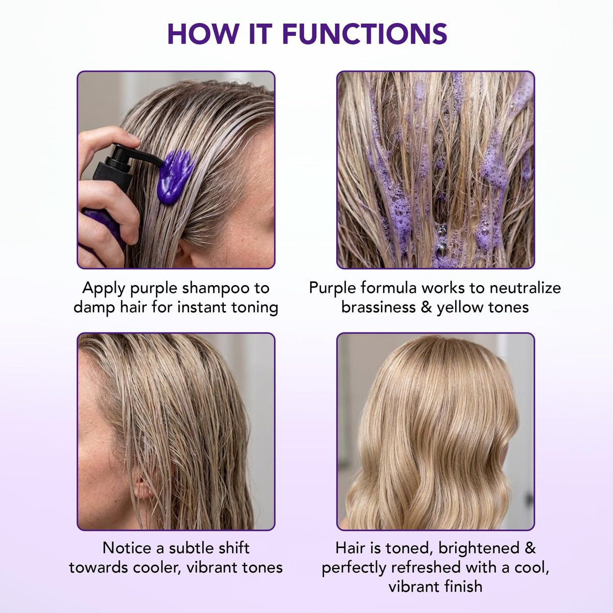 Botanic Hearth shampoo lather on hair demonstrating even toning and hydration
