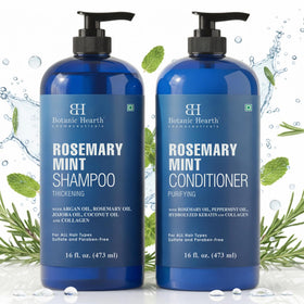 Botanic Hearth shampoo texture swirl demonstrating lightweight absorption