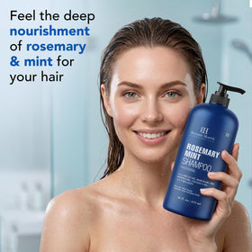 Botanic Hearth shampoo lather close-up showing gentle foam