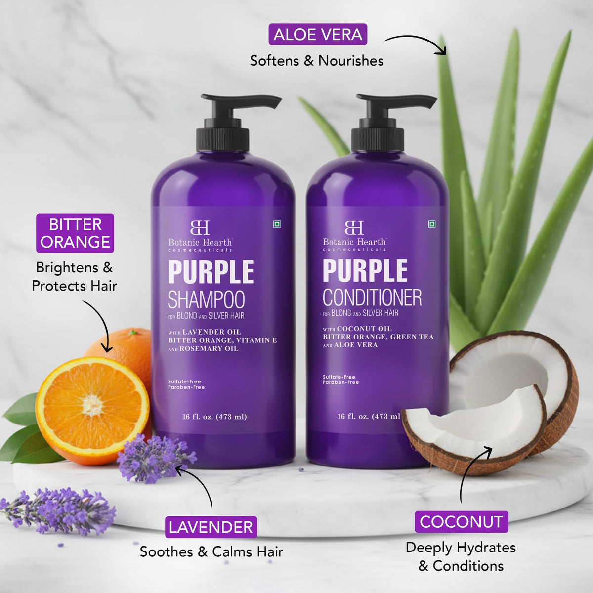 Botanic Hearth shampoo lather on hand illustrating gentle cleansing benefit