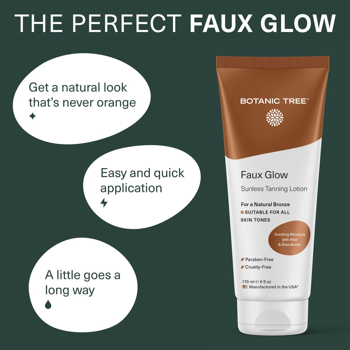 Botanic Tree lotion texture close-up highlighting fast absorption