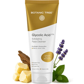 Botanic Tree front packaging showing cleanser and clear product benefits