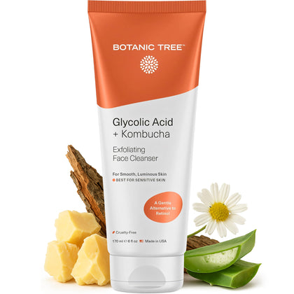 Botanic Tree front packaging showing benefits and kombucha for clear skin