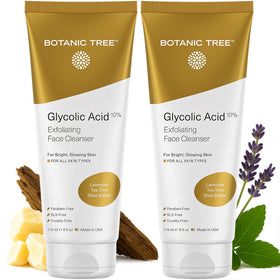Botanic Tree front packaging shows cleanser and benefits clearly